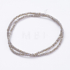 Electroplate Glass Beads Strands GLAA-F078-HR04-2