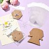 40Pcs Paper Jewelry Display Cards CDIS-FS0001-32C-6