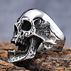 Skull 304 Stainless Steel Finger Rings for Men FS-WGF2445-04-2