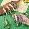 8Pcs 4 Colors Cotton Pendant Decorations HJEW-TA00405-6