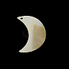 Moon Freshwater Shell Pendants SHEL-F001-12-3