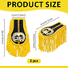 Polyester Tassel Epaulettes AJEW-WH0481-520A-2
