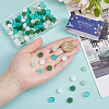 160Pcs 4 Colors Spray Painted Glass Beads GLAA-SC0003-41-3