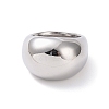 304 Stainless Steel Chunky Dome Finger Ring for Men Women STAS-E168-09P-2