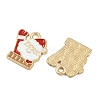 Christmas Themes Alloy Enamel Pendants ENAM-Z023-01G-02-2