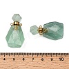 Natural Green Fluorite Perfume Bottle Pendants G-B149-02G-06-3