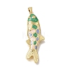 Brass Enamel Pendants KK-CBAEEA8-09C-G-1
