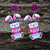 Easter Acrylic Dangle Stud Earrings FS-WGDF39A-03-1