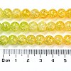 Spray Painted Crackle Glass Beads Strands DGLA-C002-8mm-11-5