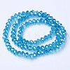 Electroplate Glass Beads Strands X-EGLA-A034-T10mm-A13-2