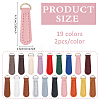 38Pcs 19 Styles PU Leather Zipper Pull Tabs FIND-ME0004-16-2