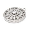 Brass Micro Pave Cubic Zirconia Pendants KK-L229-074P-2