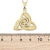 Viking Triskelion Knot 304 Stainless Steel Pendant Necklaces NJEW-M096-32G-3