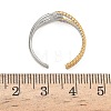 304 Stainless Steel Cuff Open Rings RJEW-Z121-02GP-09-5