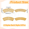 44Pcs 2 Styles Brass Links Connectors KK-WR0001-76-2