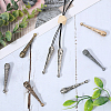 14Pcs 7 Colors Alloy Cord Ends FIND-GF0007-11-4