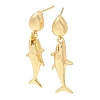 Brass Dangle Earrings EJEW-D352-06G-01-4