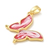 Brass Enamel Pendants KK-G517-01G-03-2