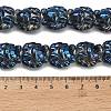 Electroplate Glass Bead Strands EGLA-H110-01HR-02-4