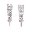 925 Sterling Silver Micro Pave Cubic Zirconia Pendant Bails STER-N016-92P-1