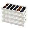 6 Grids Rectangle MDF Covered with Velvet Glasses Organizer Trays CON-WH0110-318B-1