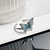 Brass Enamel Cuff Rings for Women WG2BDC6-02-1