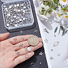145Pcs 3 Styles Plastic & Resin & Zinc Alloy Rhinestone Cabochons MRMJ-SP0001-41-3
