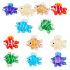 6Pcs 6 Colors Handmade Lampwork Beads Strands LAMP-TA0002-44-2