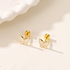 Butterfly Stainless Steel Enamel Stud Earrings XO5160-2-1