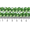 Electroplate Transparent Glass Beads Strands EGLA-A035-T8mm-A11-4