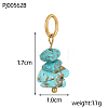 Natural & Synthetic Mixed Gemstone Chip Pendants G-OY009-80G-3