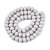 Opaque Solid Color Imitation Jade Glass Beads Strands EGLA-A044-P8mm-D19-2