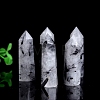 Point Tower Natural Tourmalinated Quartz Healing Stone Wands PW-WG27572-02-2