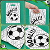 100Pcs Football Print Plastic Gift Bags with Die Cut Hole Handle ABAG-WH0045-101A-3