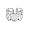 304 Stainless Steel Cuff Ring Components SA-CBA82C8-01A-P-2