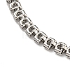 304 Stainless Steel Link Chain Bracelets for Women BJEW-S153-19P-2