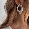 Nuggets Alloy Stud Earrings FS-WG3D023-02-3