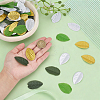 400Pcs 4 Colors Cloth Artificial Leaves DIY-MA0007-15B-3