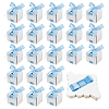 Square Paper Wedding Candy Storage Boxes with Ribbon AJEW-WH0609-744D-1