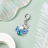 Angel Glass Seed Beads Pendant Decorations HJEW-MZ00109-05-2