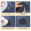 4Pcs Denim Cloth Iron on Sew on Patches SENE-TA0001-03-4