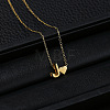 Alloy Letter Heart Pendant Necklaces for Women WGBB55E-06-1