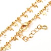 Lightning Bolt Brass Pendant Necklaces NJEW-JN03649-01-1