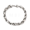 201 Stainless Steel Rope Chain Bracelets for Men STAS-T077-16P-4