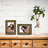 5 Years of Marriage Natural Wood Photo Frames AJEW-WH0292-031-5