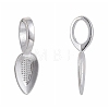 Tibetan Style Alloy Glue-on Flat Pad Bails X-TIBEP-AB3348Y-S-1