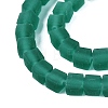 Transparent Frosted Glass Beads Strands GLAA-N072-01A-A09-3