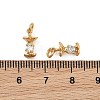 SHEGRACE Brass Micro Pave Clear Cubic Zirconia Pendants XGRQ4N458-714G-3