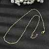Brass Figaro Chain Necklaces for Women NJEW-B157-02G-1
