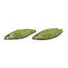 Leaf Sew on Rhinestone CRES-B006-07A-01-2